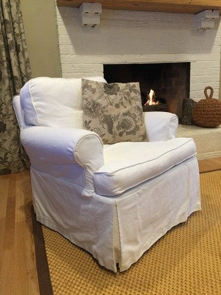 15 year old slipcovered, swivel glider from Lee Industries still in like new condition.